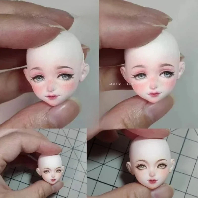 Ultralight Clay Cartoon Doll Face Hand Silicone Mold DIY Ceramic Doll Polymer Clay Animation Character Face Contours Making Tool