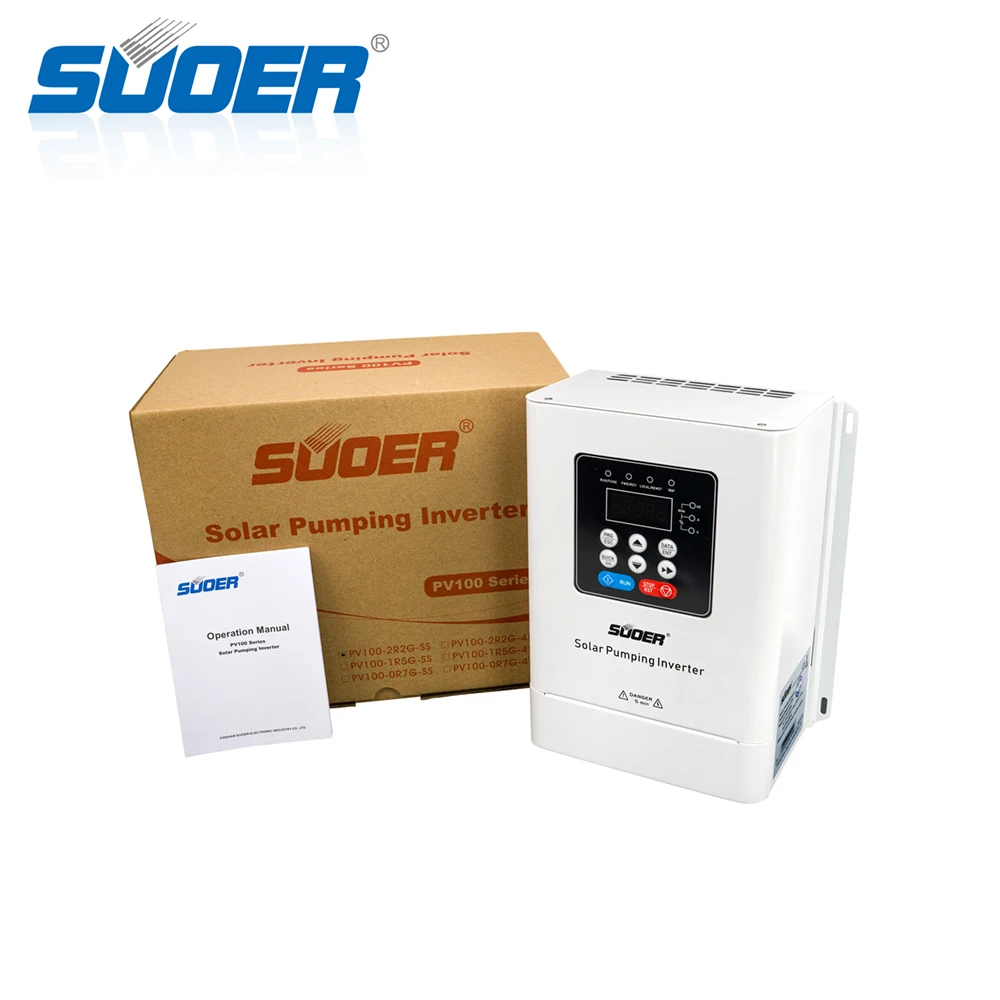 Suoer high efficiency 220V 1500w 1.5kw single-phase solar water pump inverter