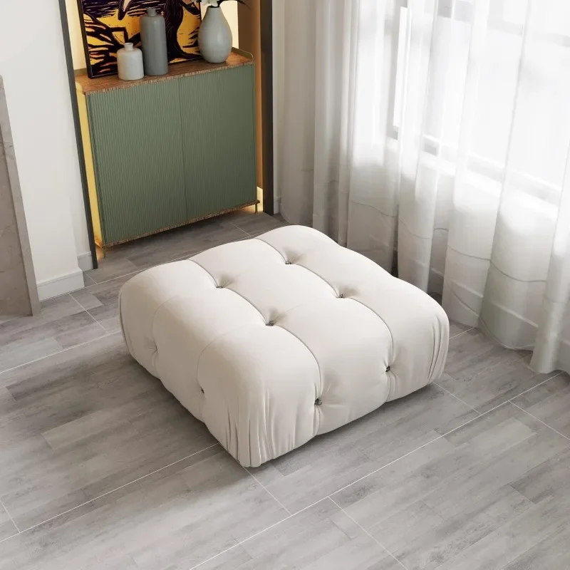 Modern Module for Living Room, Minimalist Comfy Breathable, Velvet Room Apartment (Beige)