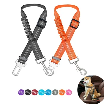 Adjustable Reflective Dog Car Seat Belt 1