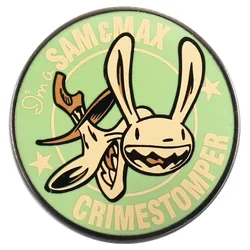Sam Max Hit the Road squeal like a siren Freelance Police Solve case humor comic book mini game Gift Hard Enamel Pin