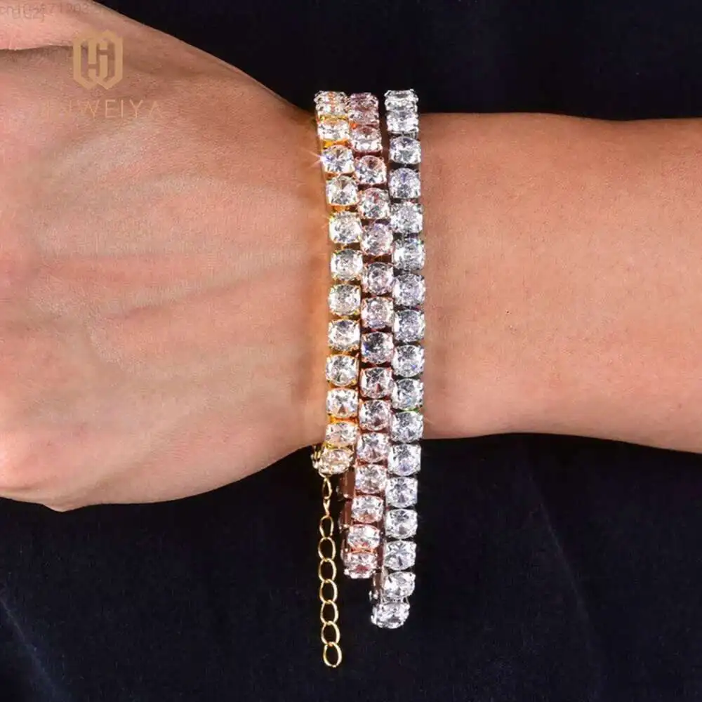 

Jwy 5mm Cuban Link Bracelet Mens Fashion Tennis Brass Bracelet Charms Wholesale