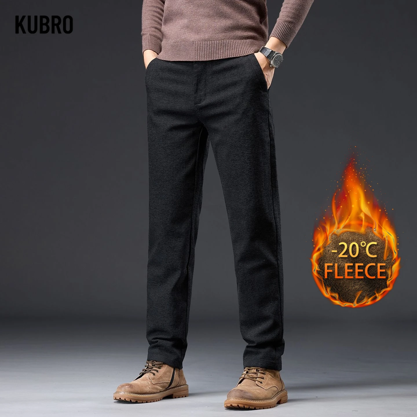 

Осень и зима, новые мужские флисовые брюки из синели, матовые легкие роскошные тонкие прямые деловые повседневные прямые брюки, мужские брюки