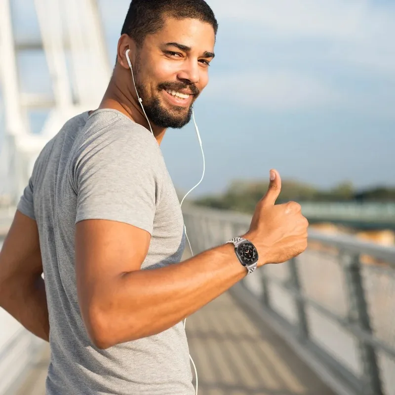 Banda de metal para samsung galaxy watch 8 clássico 46mm 44mm 40mm pulseira de aço inoxidável para galaxy watch ultra 2025 cinto