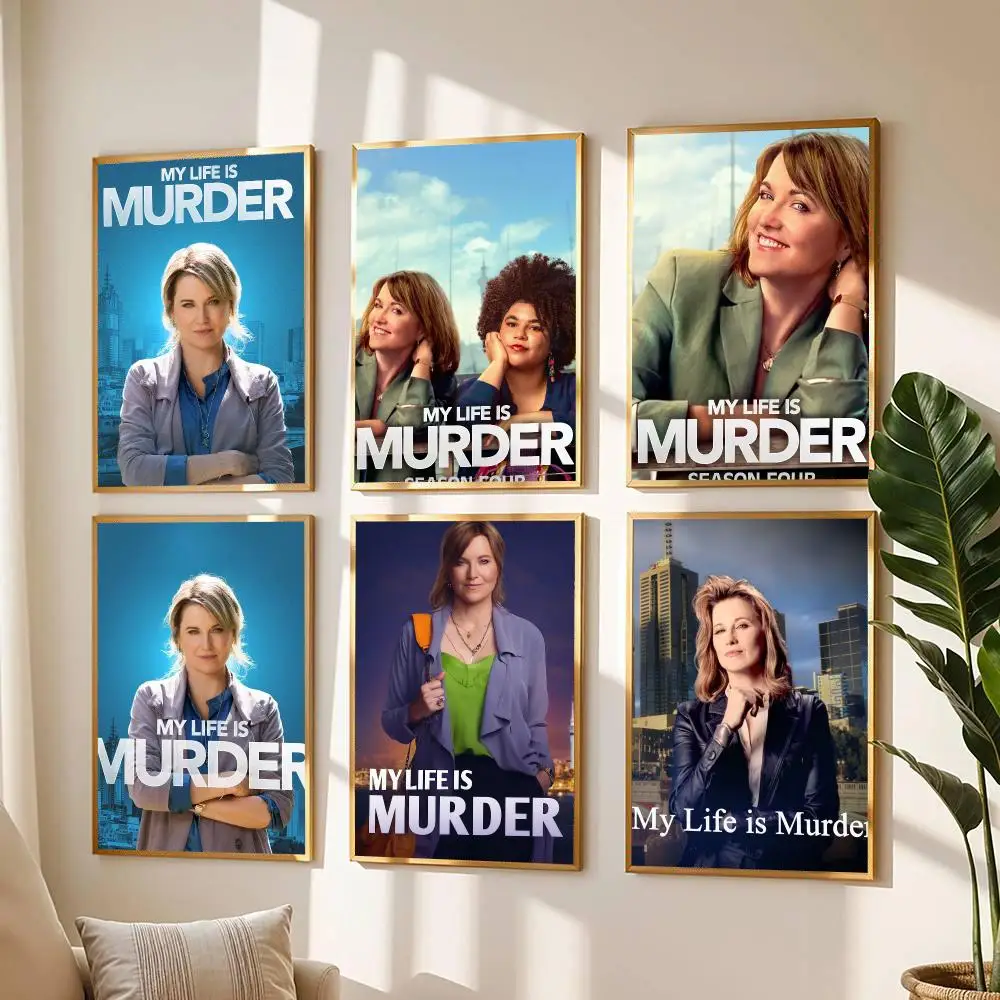 tv series M-My Life Is Murder-R Poster Modern Wall Decal for Living Room Cafe Office Bar and Bedroom