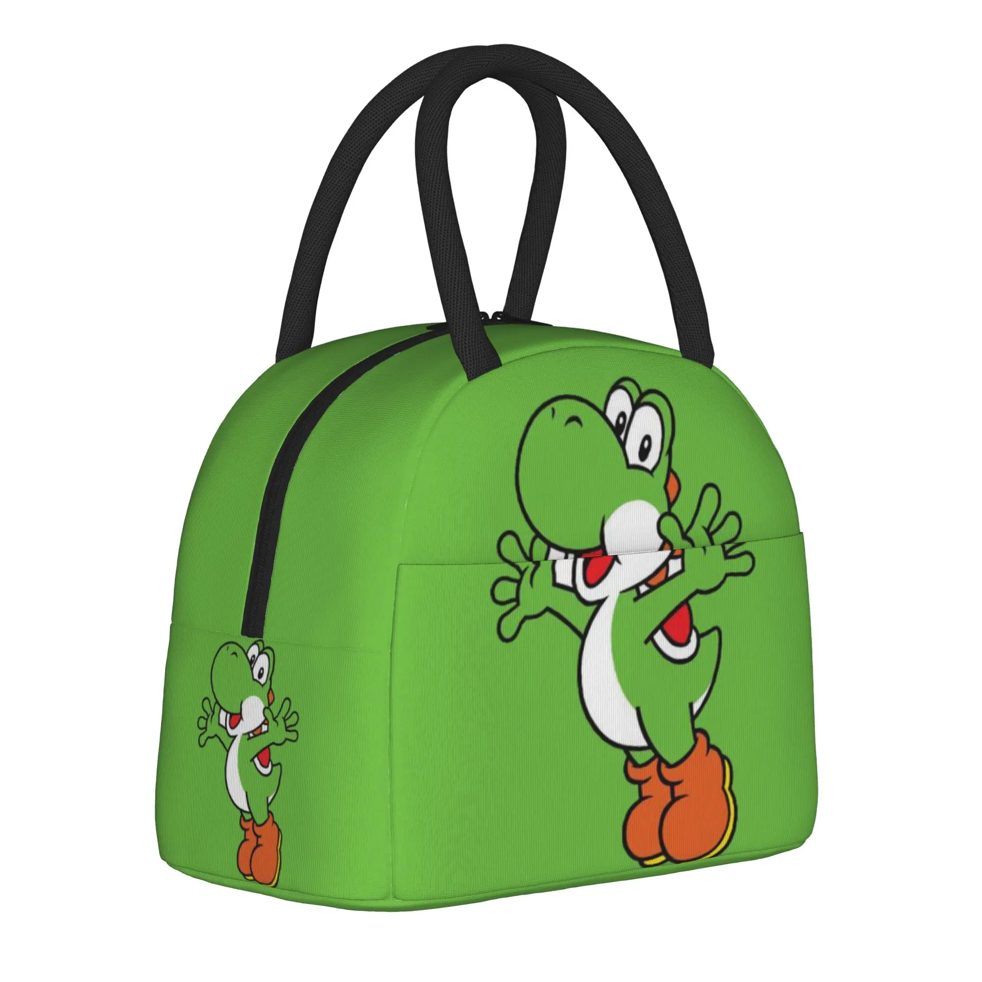 

Marioes characters yoshi Thermal Insulated Lunch Bags for Travel Reusable Food Bag Men Women Thermal Cooler Lunch Boxes