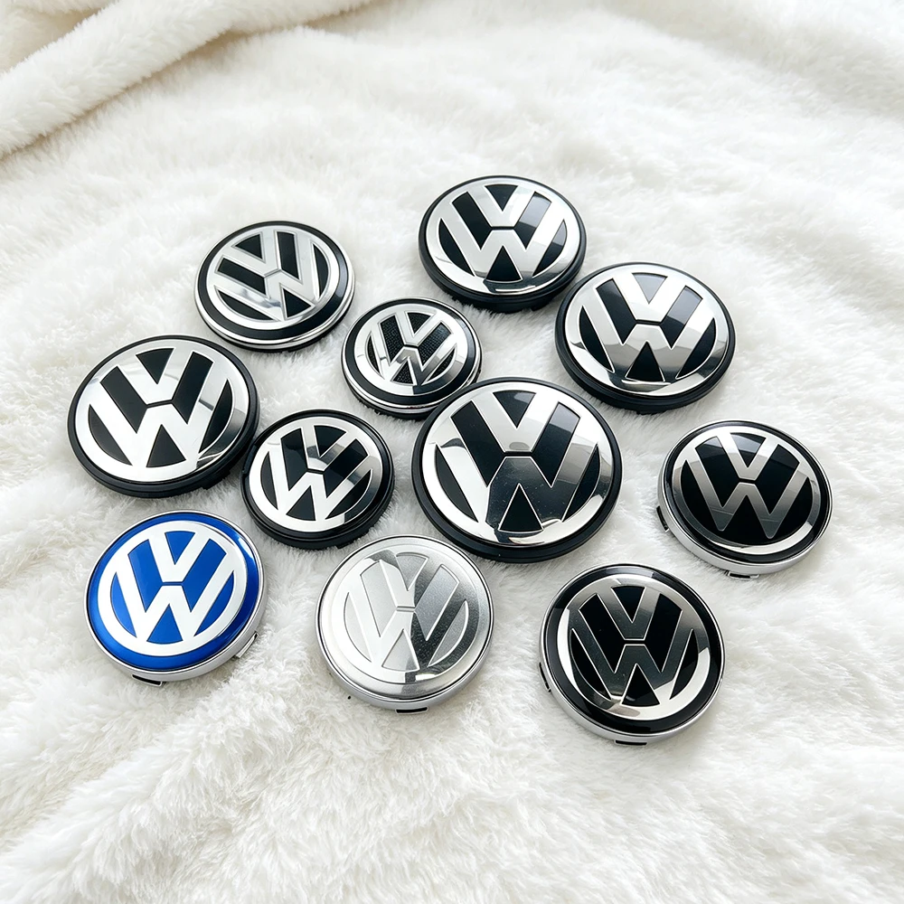 4 szt. Osłony piasty koła 4 szt. 55mm 56mm 65mm 70mm nakładki na felgi do VW Polo Golf 4 5 6 7 Touran CC Passat B5 B6 B7 akcesoria — 2