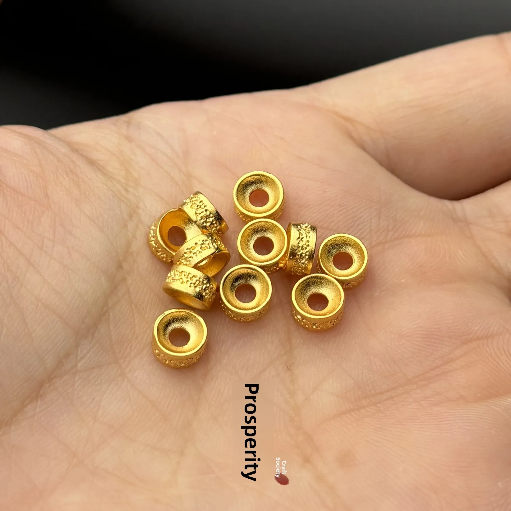 

Застежки для браслетов из матового серебра 925 пробы с покрытием под 24-каратное золото, изготовленные по традиционной технологии, разделительные элементы для рукоделия, ручная работа