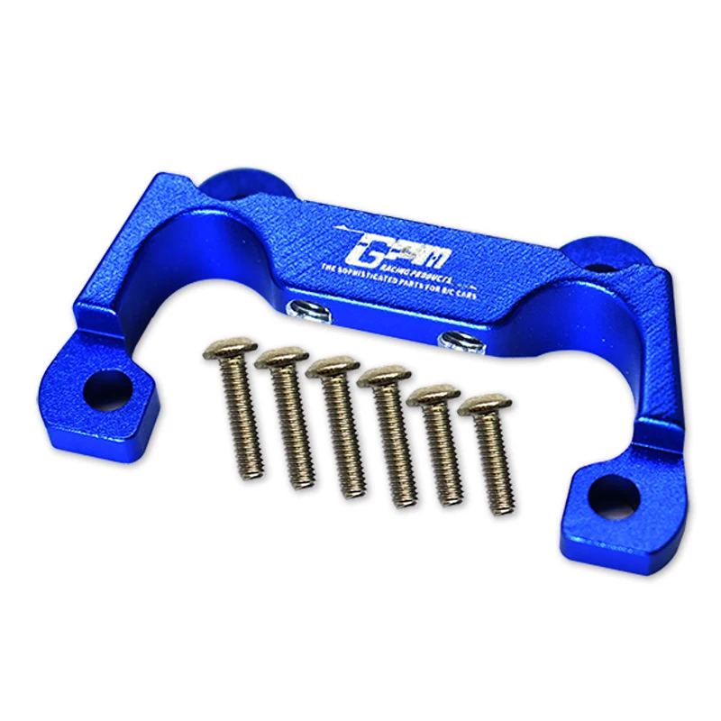 GPM Aluminum Motor Mount Plate With Heat Sink Fins – For Losi Lasernut U4 & Tenacity DB Pro, Fits 4274 Brushless Motor (10-Pc Set, Blue)