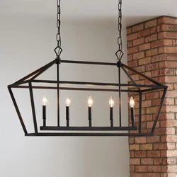Industrial Iron Chandelier Retro Edvivi Renzo Chandelier For Ding Room Parlor Restaurant Decor Black Candle Hanging Lamp`