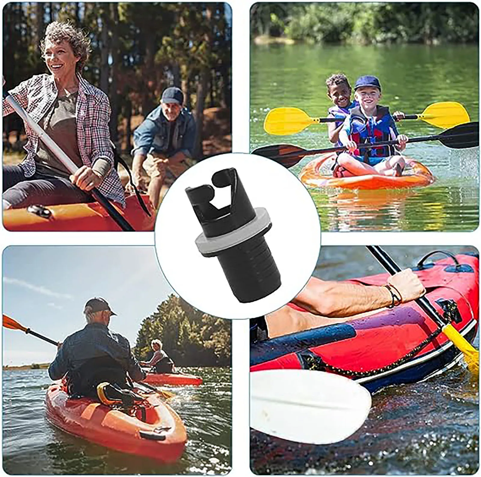 Paddle Board Pumping Head Connector Simple to Assemble with Persistent Materials Suitable for Dinghies Rafts