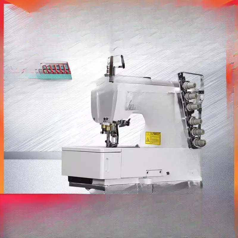 Four-needle and six-thread shoe thick material interlock sewing machine, industrial electric sweater T-shirt sewing machine