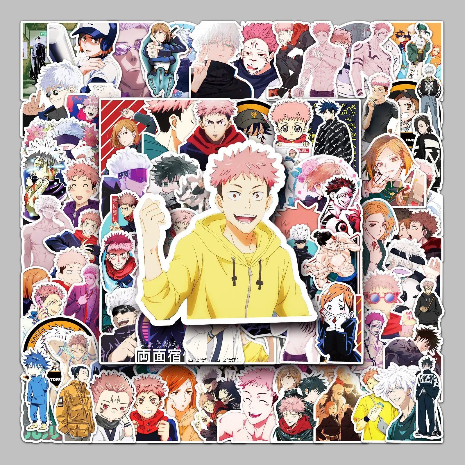 100Pcs Jujutsu Kaisen Anime Character Stickers For Skateboard Graffiti Laptop Water Bottle Motorcycle Sticker Toy Decal Gifts