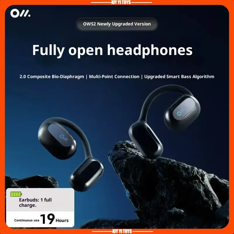 Oladence Ows 2 5.3 Bluetooth Earphones Wireless No In Ear Leak Proof Ultra Long Battery Life Festival Gift