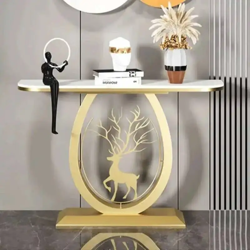 

Table Metal Room Console Living Nordic Narrow Low Luxury Modern Table Hall Mini Table Console De Couloir Hallway Furniture