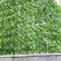 1M/3M Artificial Green Leaf Fence Panels Faux Privacy Fence Screen For Home Outdoor Garden Balcony Decoration 4