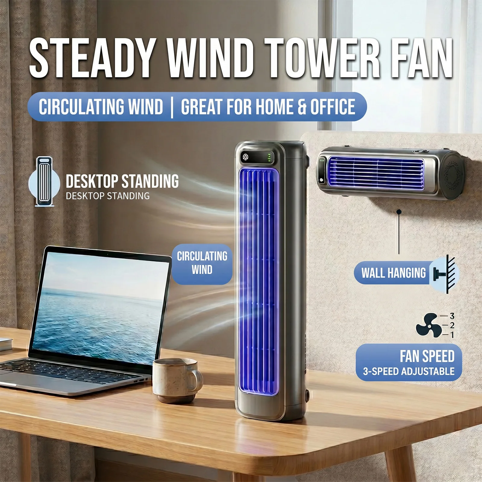 Duvara Monte Edilebilir Kanats - Fan Desk Small Usb incelemesi ve fiyatı
