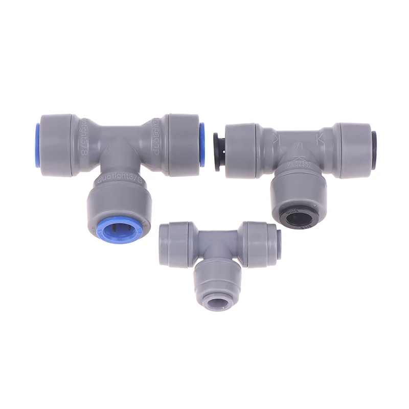 Plastic Tee Quick Connect Pipe Hose Connector Push In Fitting 6.35/8/9.5mm Tee Piece Beer Brewing Homebrew Parts