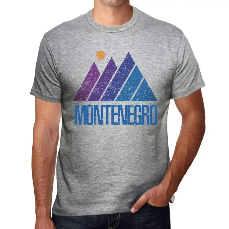 Men's Graphic T-Shirt Mountain Montenegro Eco-Friendly Limited Edition