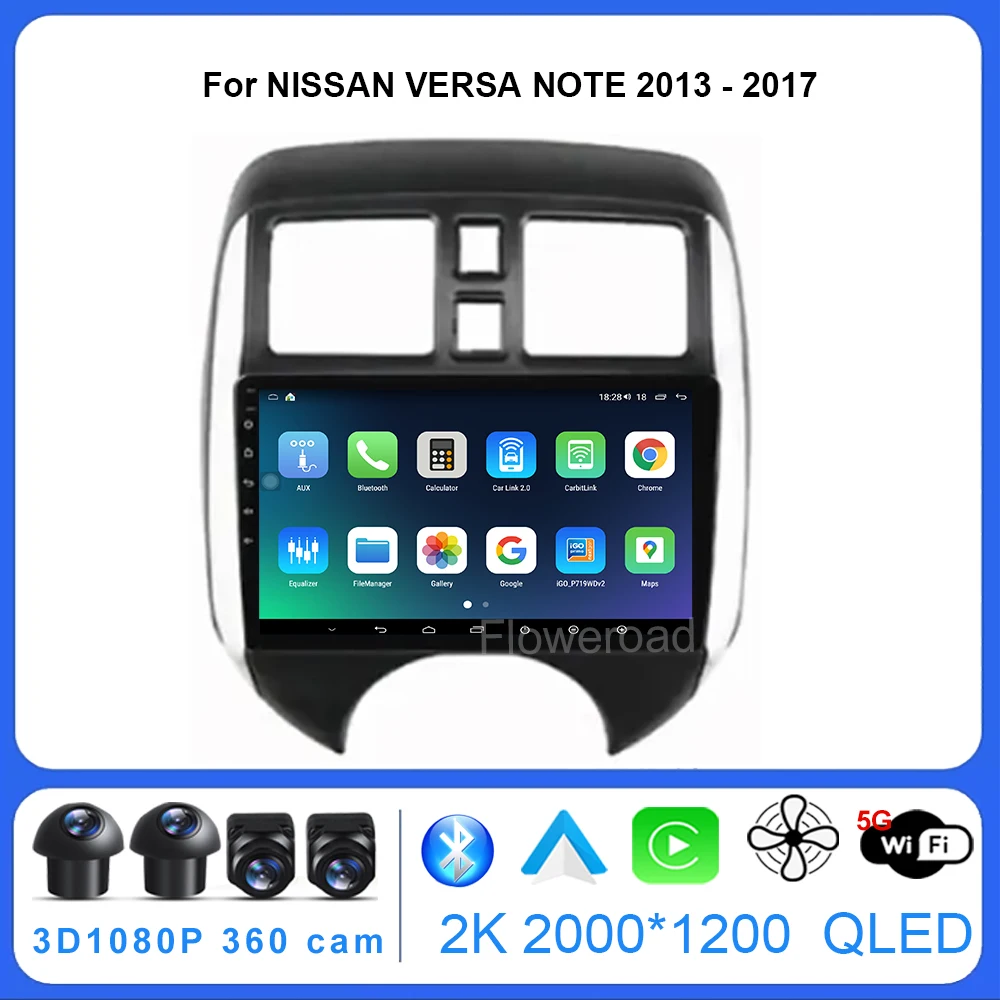 

Android13 FYT7862 For NISSAN VERSA NOTE 2013-2017 Car Radio Multimedia Carplay Video Player Navigation stereo GPS 5GWiFi BT5.0