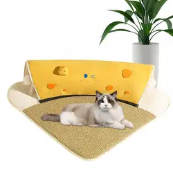 Detachable Cat Cooling Mat With Tunnel 2 In 1 Washable Soft Cat Bed Tunnel Cozy Cat Play Tunnels Cat Bed Mats For Exercise Nap