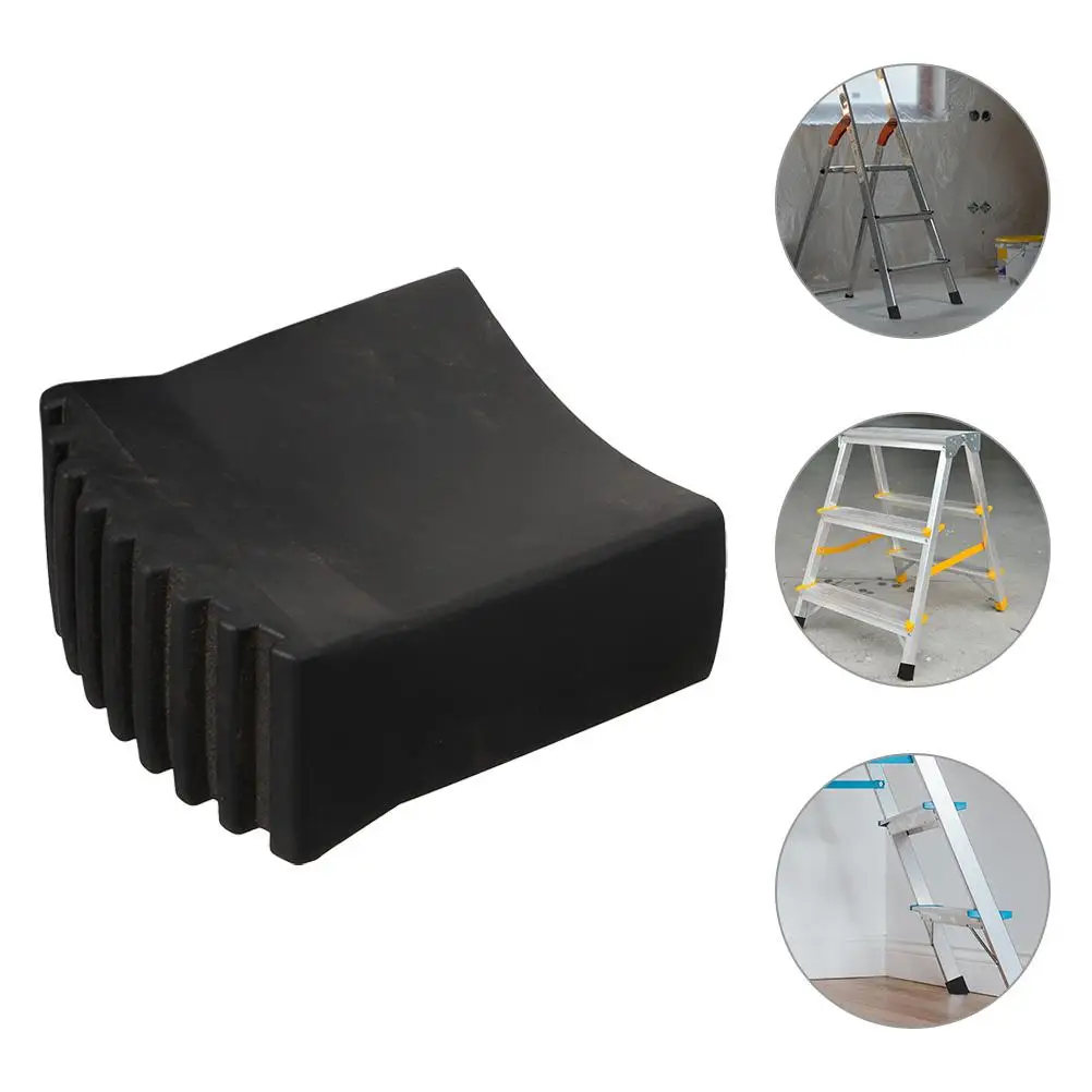 4 قطعة المضادة للانزلاق مربع القدم يغطي ل سلم 5x2 5 سنتيمتر المطاط استبدال عدم الانزلاق طوي التسوية قدم الطابق حامي #2