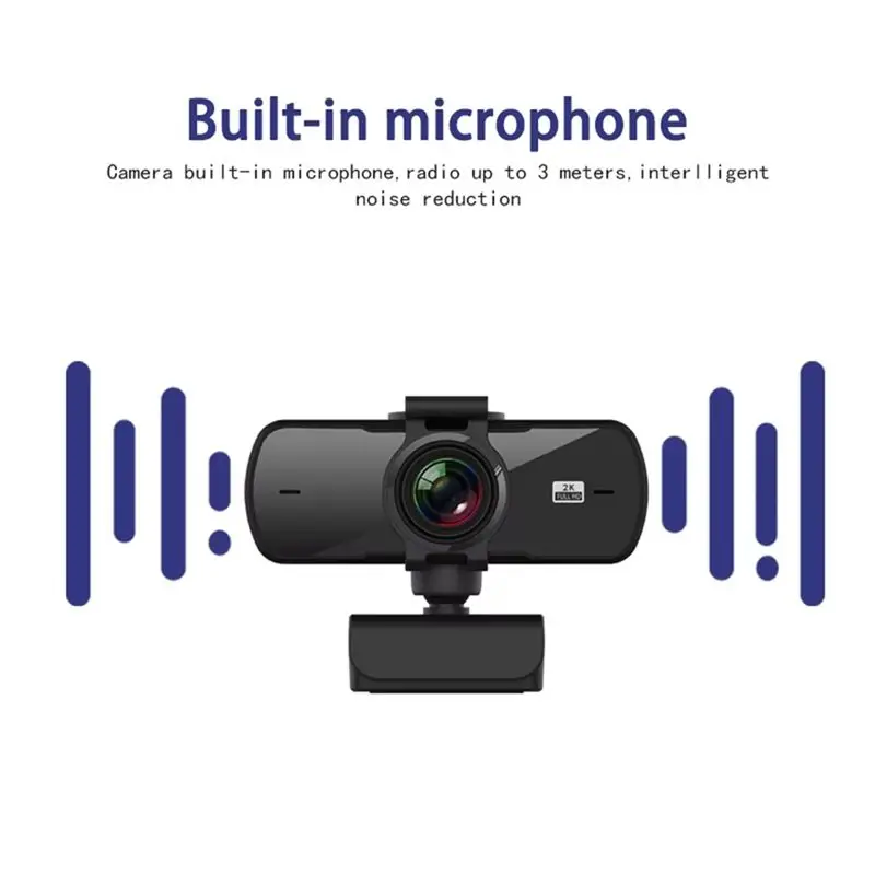 A53M-Webcam 2K Full HD 1080P Web Camera Autofocus With Microphone USB Web Cam For PC Computer Laptop Desktop Webcamera