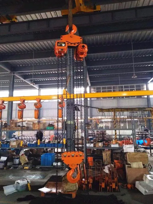 

2024 Hot Product 1 3 5 10 50Ton HHBB Model With Hook & Trolley Electric Chain Hoist