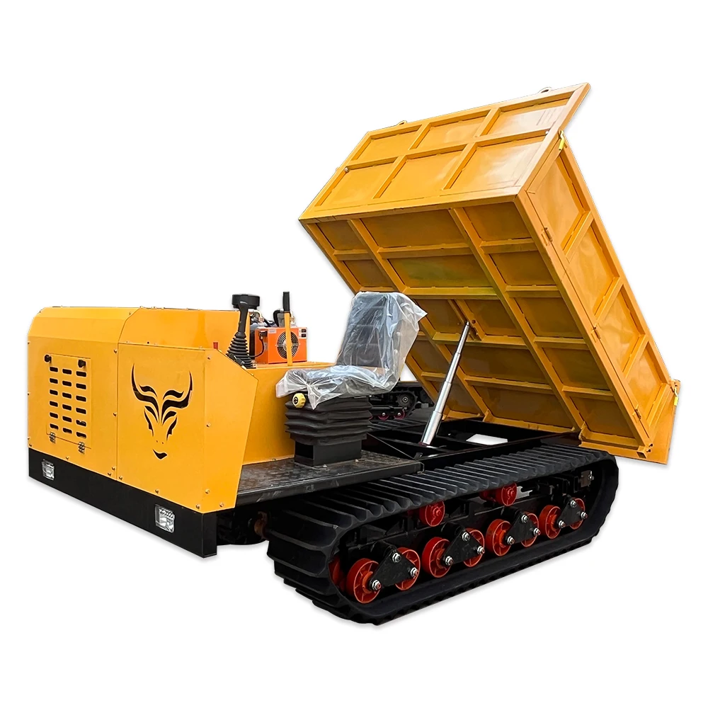 Customized 5 Ton Diesel Engine Tracked Crawler Dumper All Terrain Hydraulic Mini Transporter Small Dump Vehicle