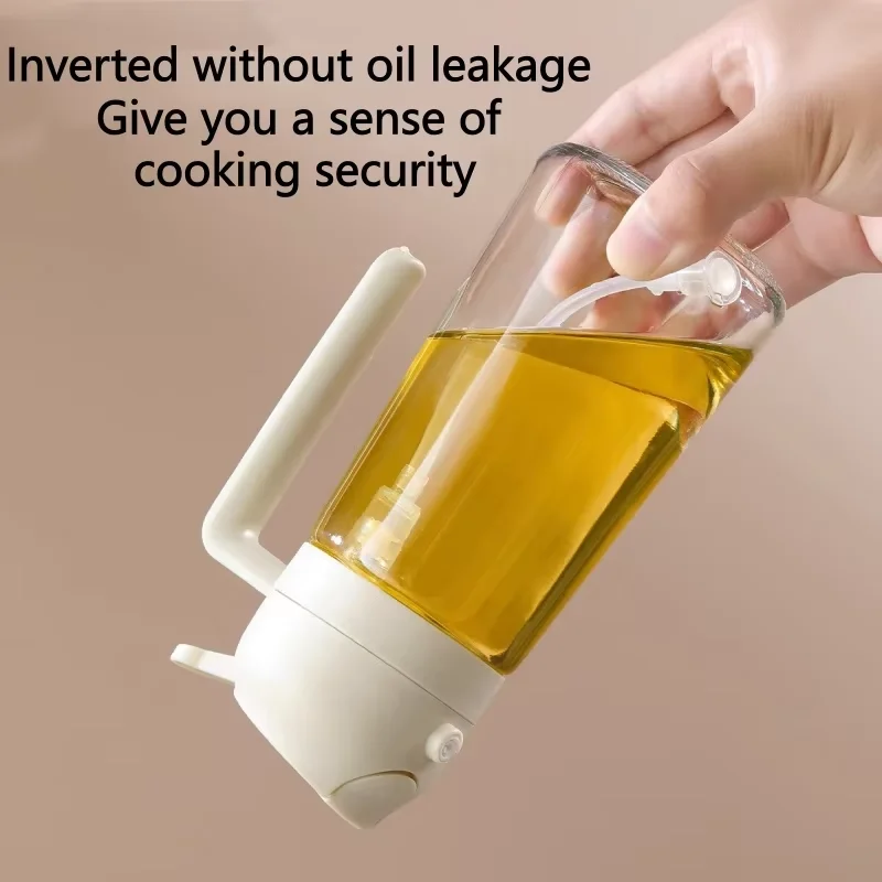  2in1 500ml Plastic Kitchen Oil Sprayer Spray Oil Olive Spray Bottle for Oil Dispenser BBQ Baking Roasting Picnic Kitchen Tool