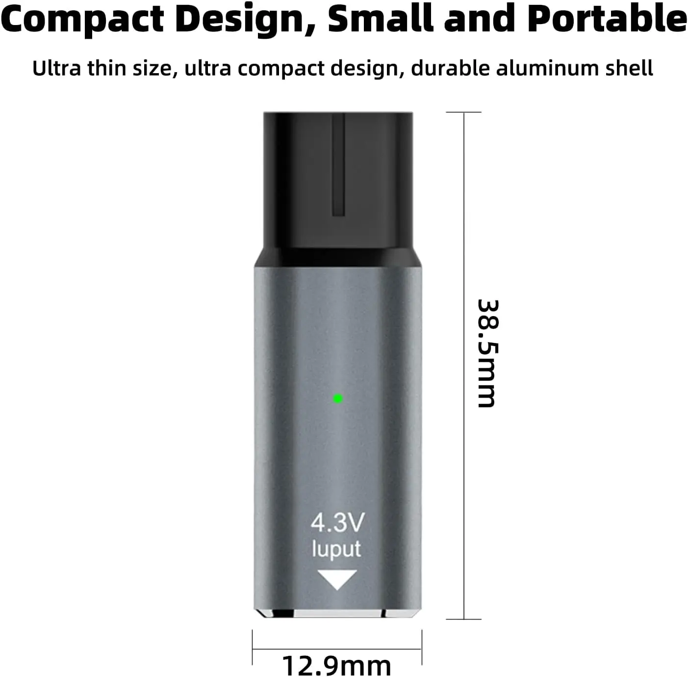 2-pakowy adapter ładowarki 4,3 V typu C A00390, konwerter ładowania USB-C do golarki elektrycznej Philips Norelco OneBlade QP2520 Series