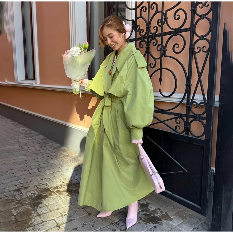 Solid Laepl Lace Up Trench Coat Women Fashion Full Sleeve Waist Cinching Short Windbreak 2026 New Autumn Office Commute Outwear 39 Sce48135b45c04dbf982a2161ec450c5dg