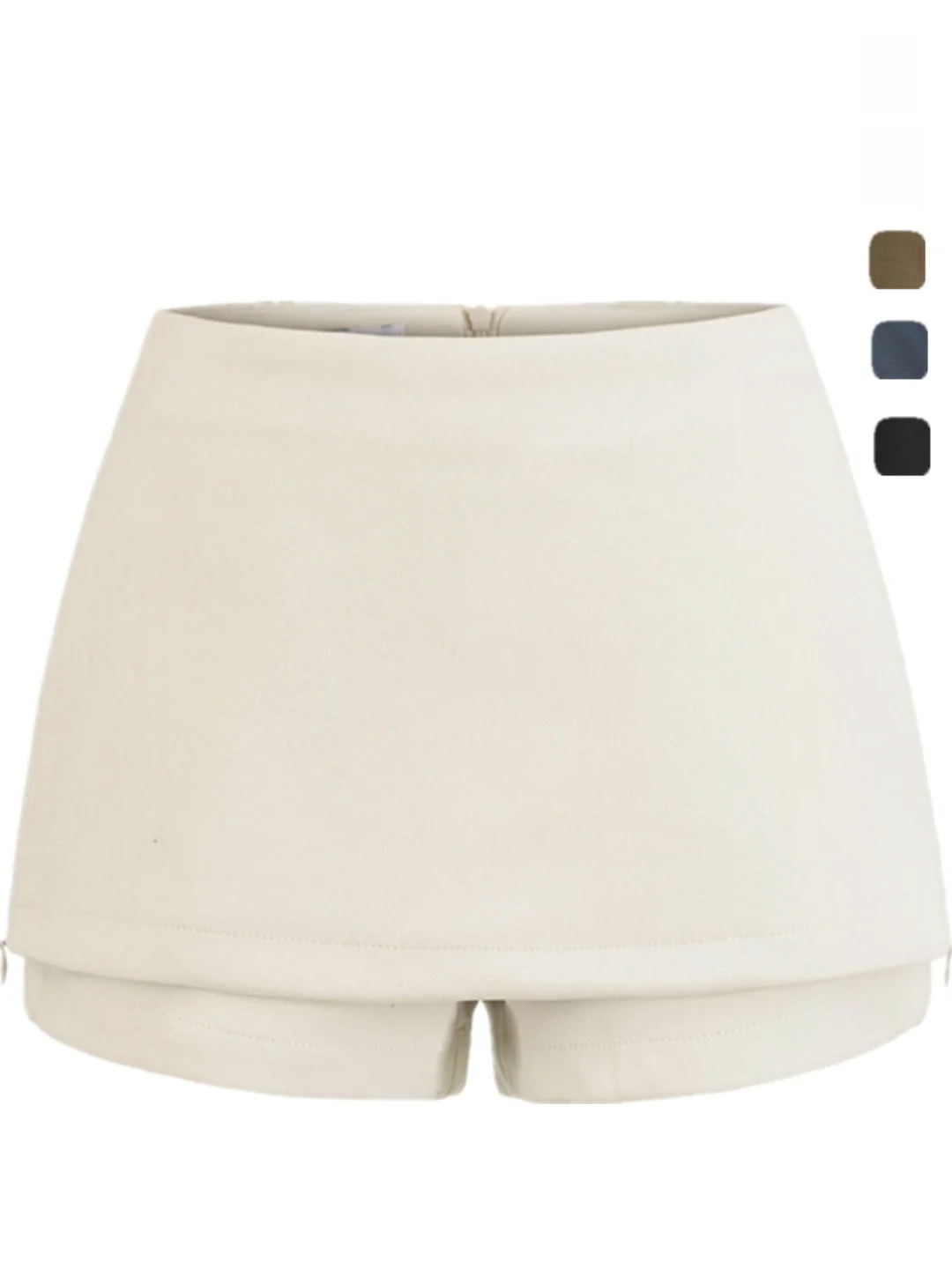 

Юбка-брюки из твида с низкой талией: комфортная, теплая, простой дизайн, женская весенняя модная верхняя одежда, костюм для деловых поездок и повседневной носки