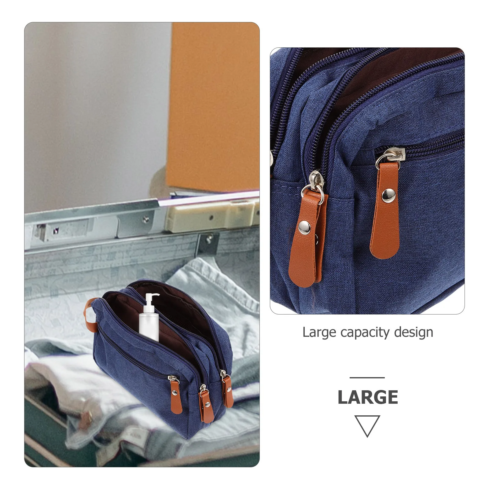 

Travel Toiletry Bag Portable Wash Organizer For Men Shaving Kit Storage Bag Travel Essentials Toiletries Container