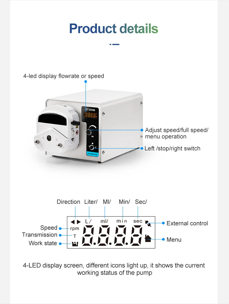 BT300M  Peristaltic Pump China Manufacturer   Price  