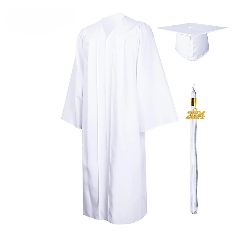 2024Woven Academic Uniforms American Adult Graduation Uniforms University Degree Uniforms Graduation Gowns Academic Uniforms