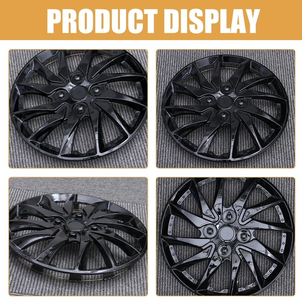 2 قطعة 14 بوصة قبعات محور عجلات لسيارة ديكور محور يغطي السيارات قوي خفيفة الوزن مقاومة للصدأ سهلة التركيب واسعة #1