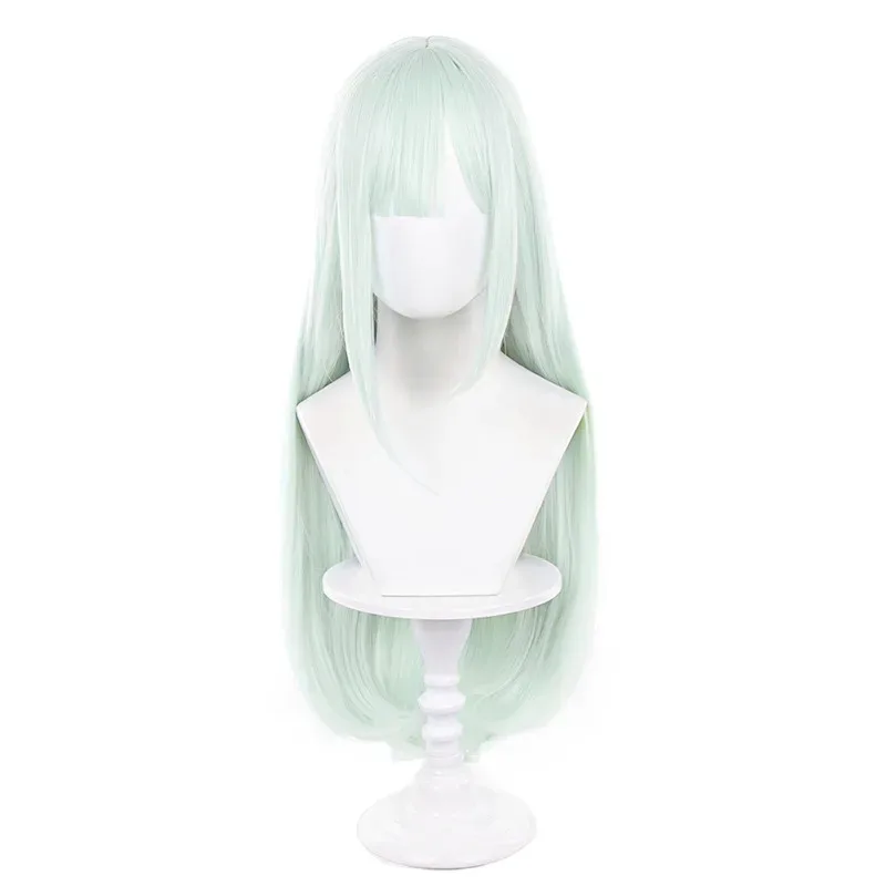 ¡Peluca de cosplay de Mutsumi Wakaba de alta calidad Anime BanG Dream! Mortis-pelucas de Cosplay para mujer, peluca larga verde claro, gorro resistente al calor