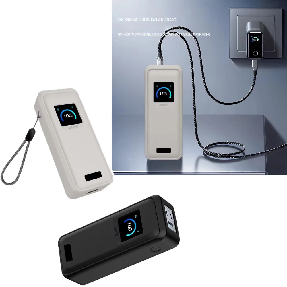 

Силиконовый защитный чехол для Anker Prime Power Bank 26250 мАч 300 Вт Защитный чехол Черный Розовый Серый