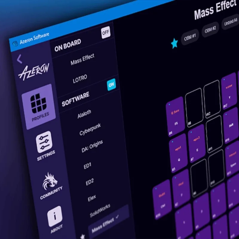 لوحة مفاتيح للألعاب، لوحة مفاتيح ألعاب قابلة للبرمجة بيد واحدة، مع عصا إبهام تناظرية بتأثير القاعة و30 مفتاحًا قابل للبرمجة، 3D P