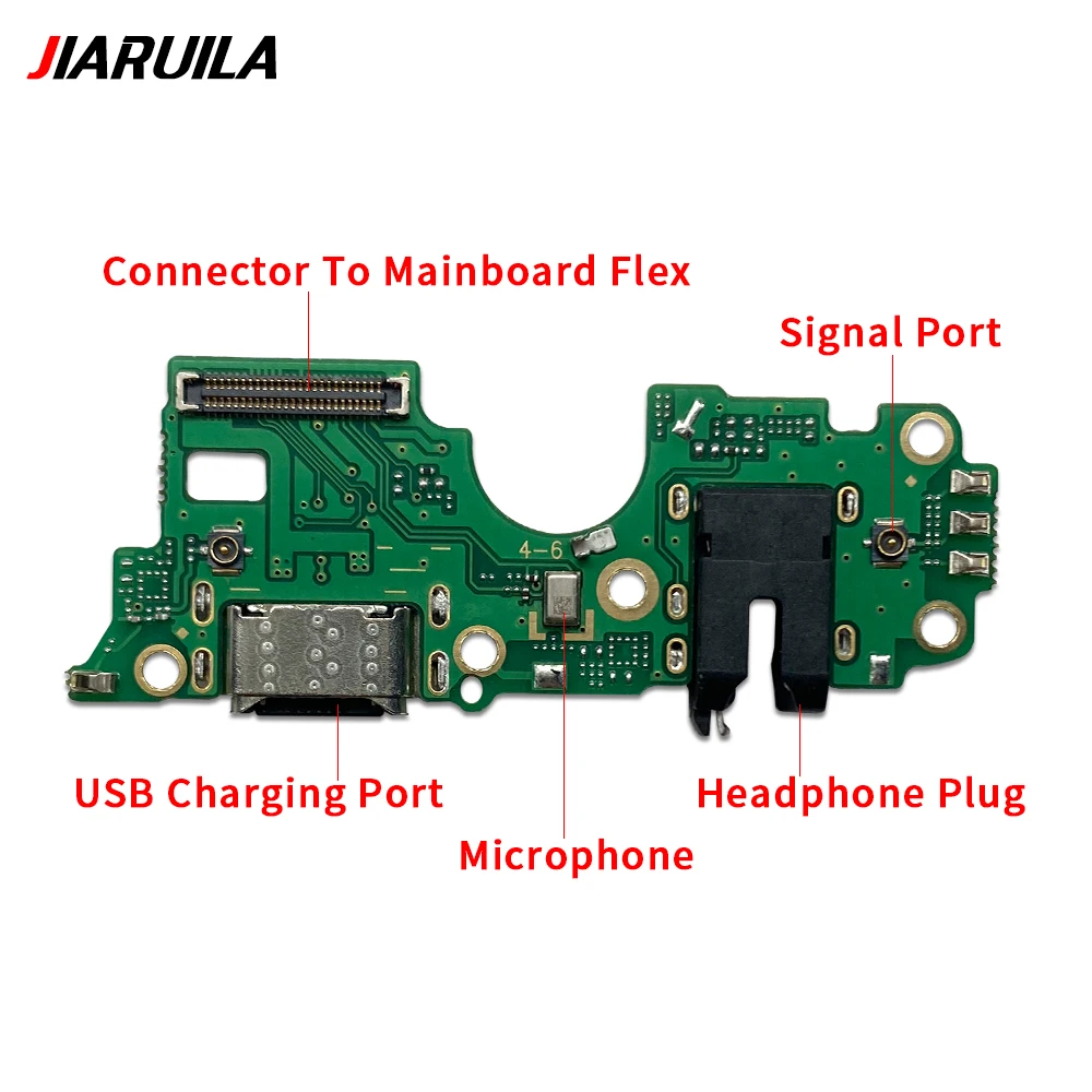 USB Sub Mic Board Dock Charger Connector Charging Port Flex Cable For Oppo A15 A15S A17 A32 A55 5G A93 A96 5G