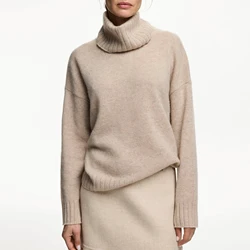 CHCH Autumn Winter chic Bottom Sweaters Women Fashion Turtleneck Pullover Slim Long Sleeve Knitted Soft Warm Pull Femme Top