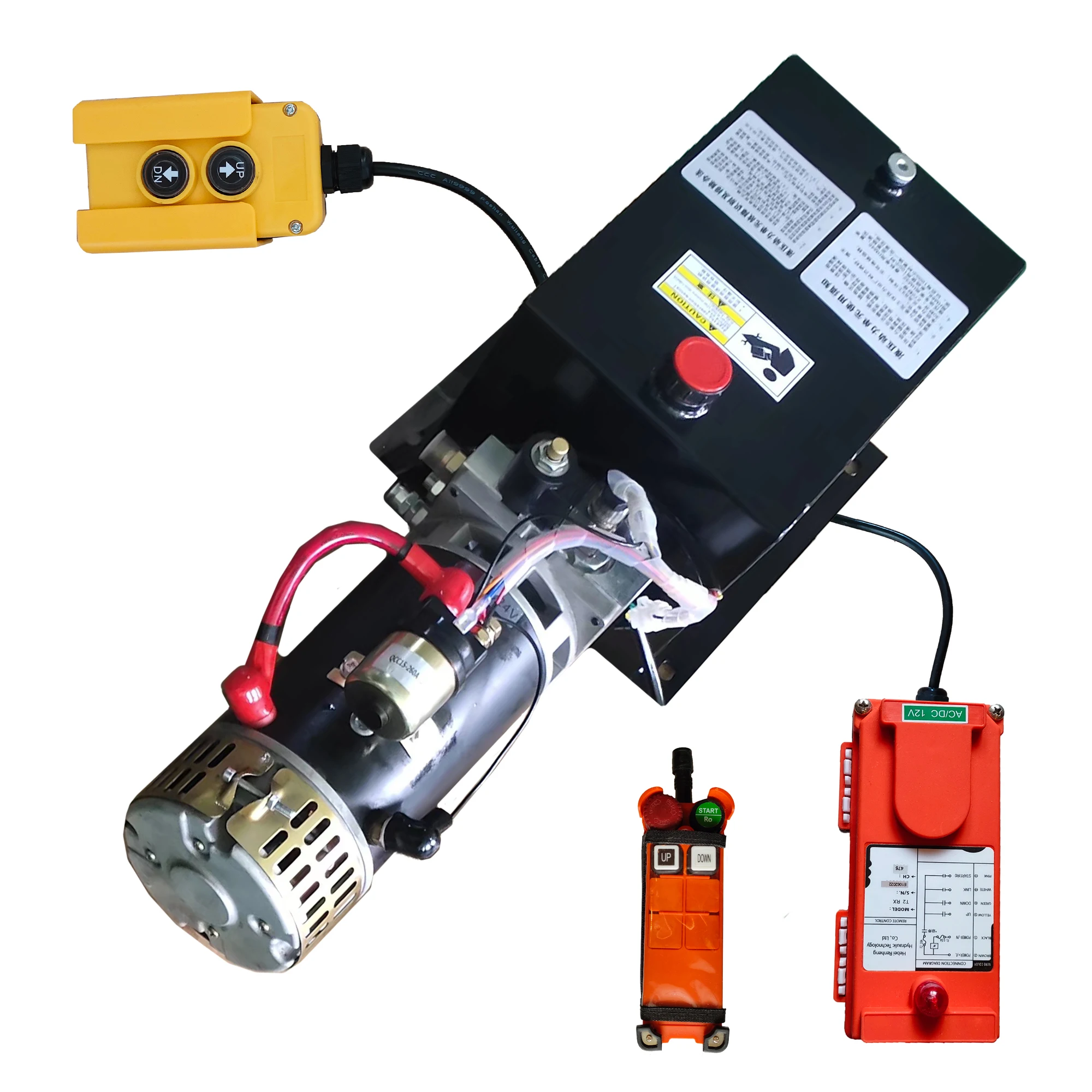 

60V/72V 1.3KW DC hydraulic power unit remote control device check valve, suitable for lifting equipment/forklifts/jacks