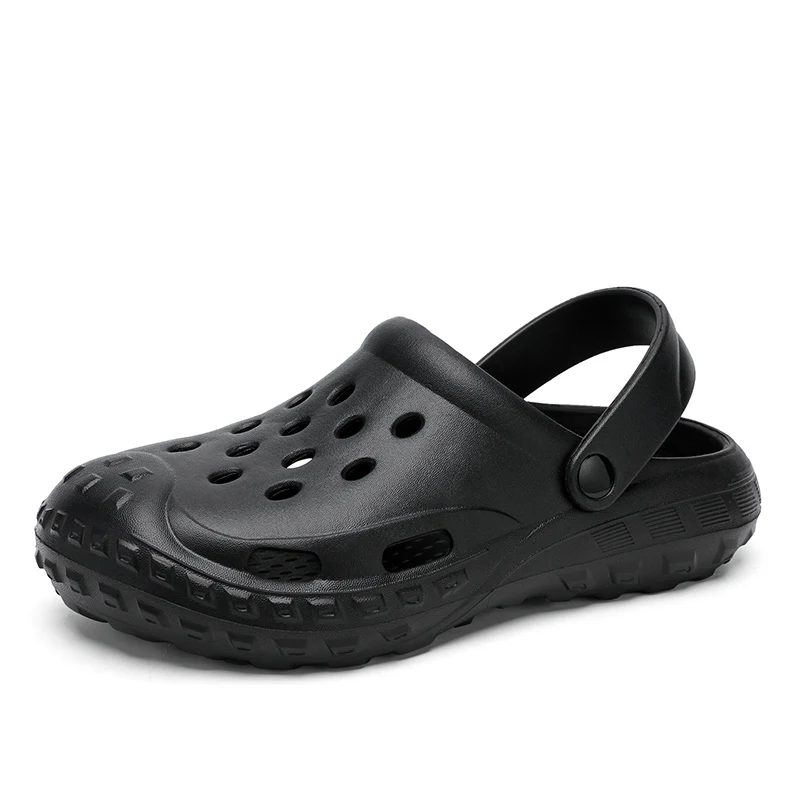 Summer Men's Breathable Sandals Lightweight EVA Clog Shoes for Teenagers Outdoor Trendy Beach Footwear