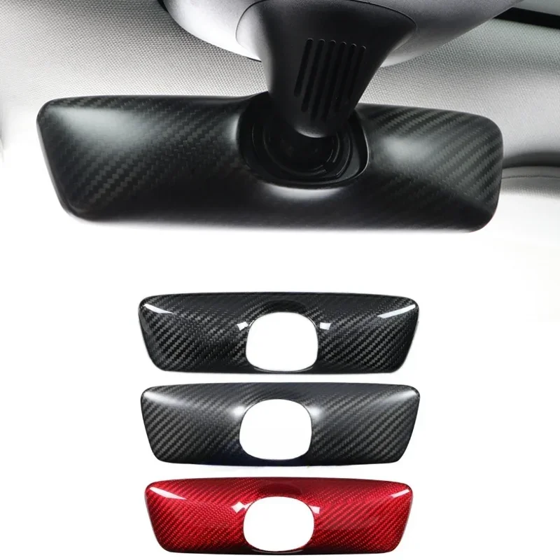 100% Real Carbon Fiber Rearview Mirror Cover For Tesla Model Y/3/3+ 3K240G Handmade Rear View Mirror Shell Car DecorAccessories