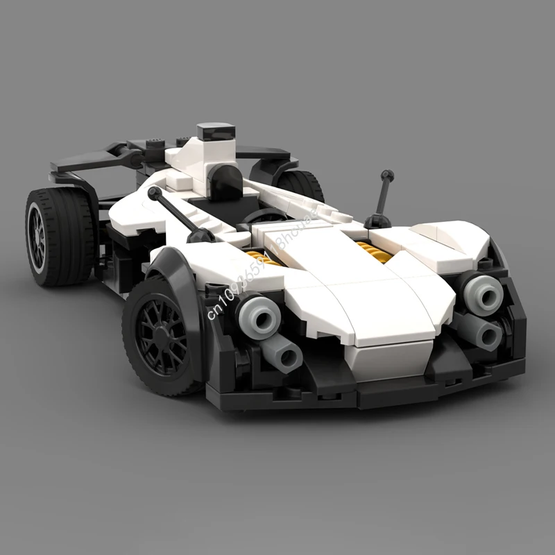 242 個 MOC バックモノシティチャンピオンズスーパーカービルディングブロック DIY 組み立てクリエイティブアイデア教育レンガクリスマスおもちゃギフト