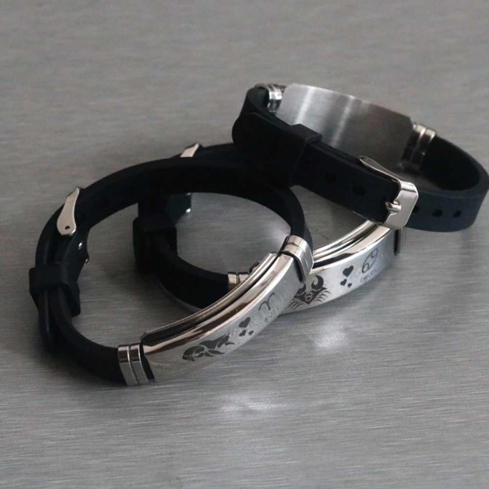 

Stainless Steel Twelve Bracelet Fashion Bangle Comfortable Fit Suitable for Couple Daily Wear Gift