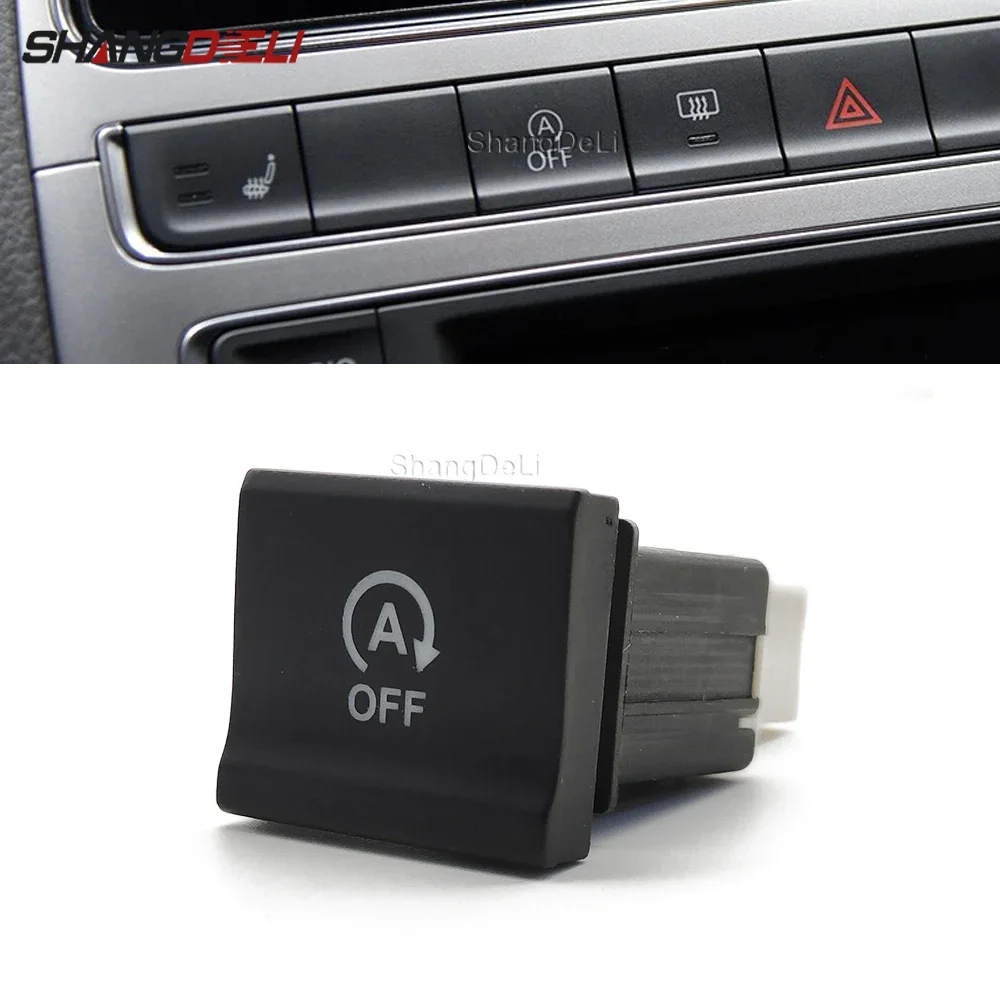 Car Red LED Light Start Stop Off Engine Button Auto Canceller Disable Switch Closer For Volkswagen Polo 6C 2014 2015 2016