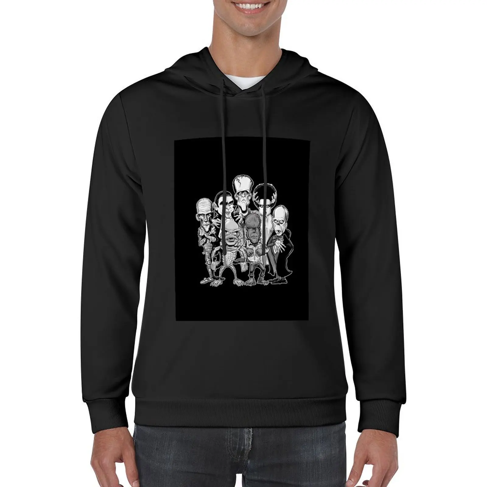 Classic Monsters Hoodie anime clothes men clothes mens clothing aesthetic clothing men hoodie