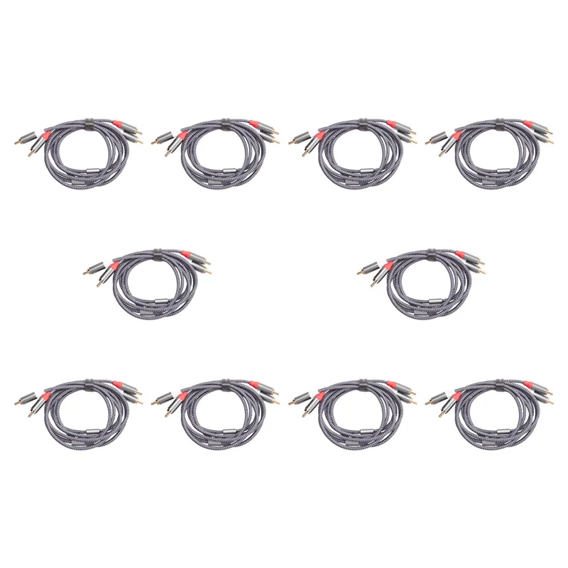 

Y43A-10X RCA Stereo Cable, [6Ft/1.8M, Dual Shielded Gold-Plated] 2RCA Male To 2RCA Male Stereo Audio Cable For Home Theater